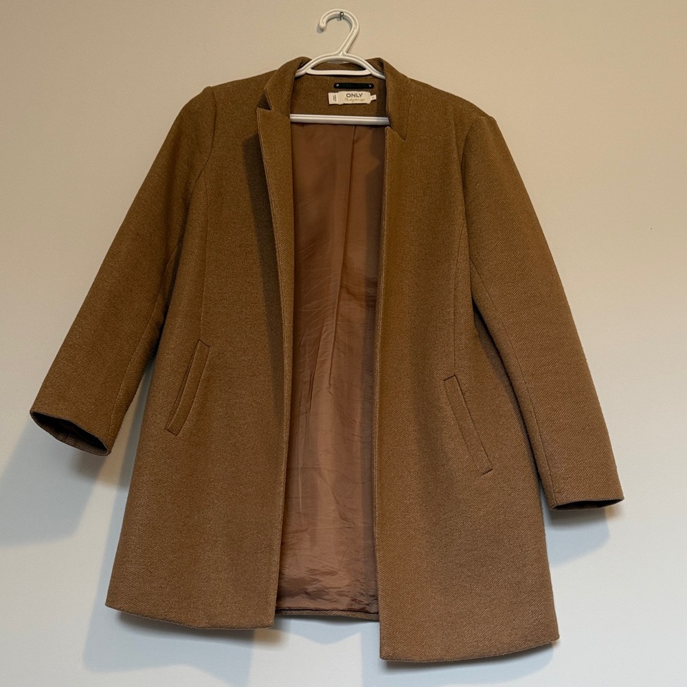 Only Women's Tan Blazer Coat